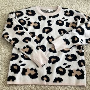 Womens Cheetah Print Sweater